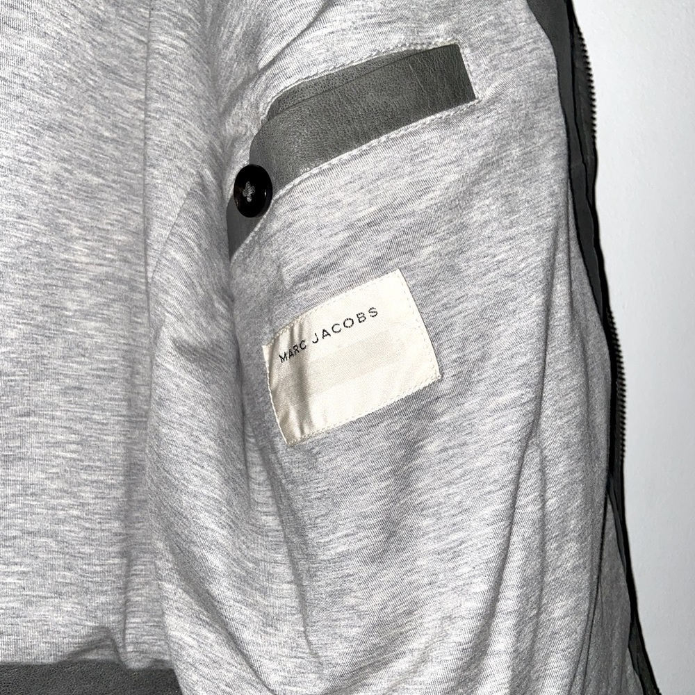 Marc Jacobs Biker/Motorcycle Leather Jacket Gray​​​​​ - Picture 7 of 9